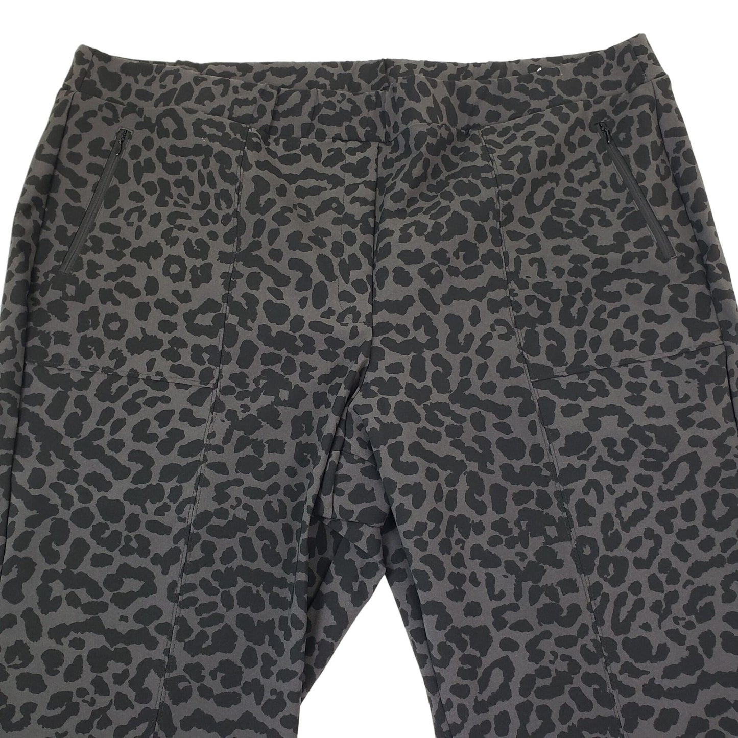 Lane Bryant On-the-Go Slim Ankle Pant in Leopard Print Size 28
