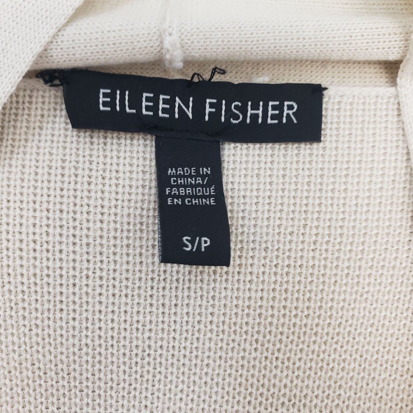 Eileen Fisher Silk Blend Open Longline Cardigan Sweater Size Small