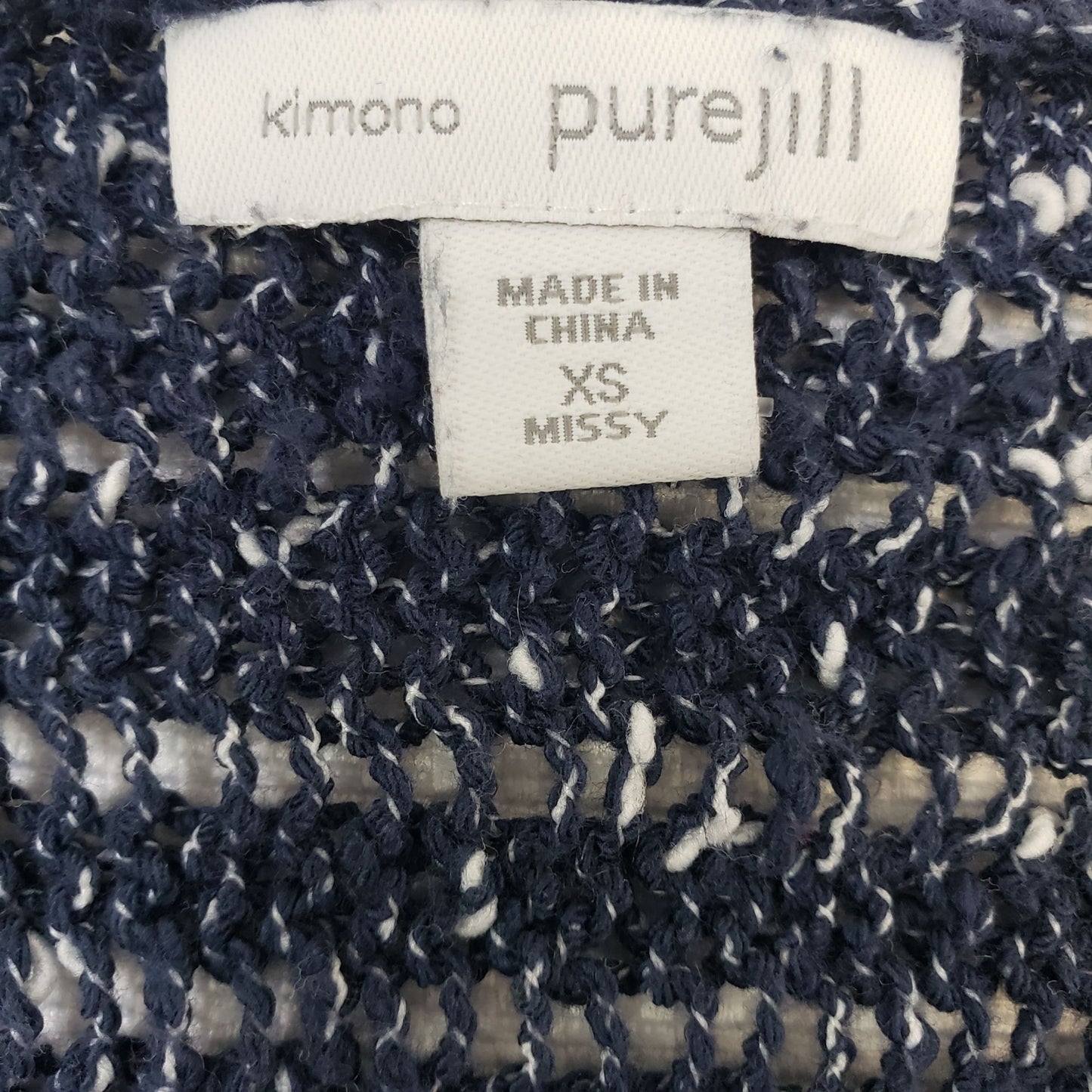 J. Jill Pure Jill Kimono Ribbed Sweater Size XS