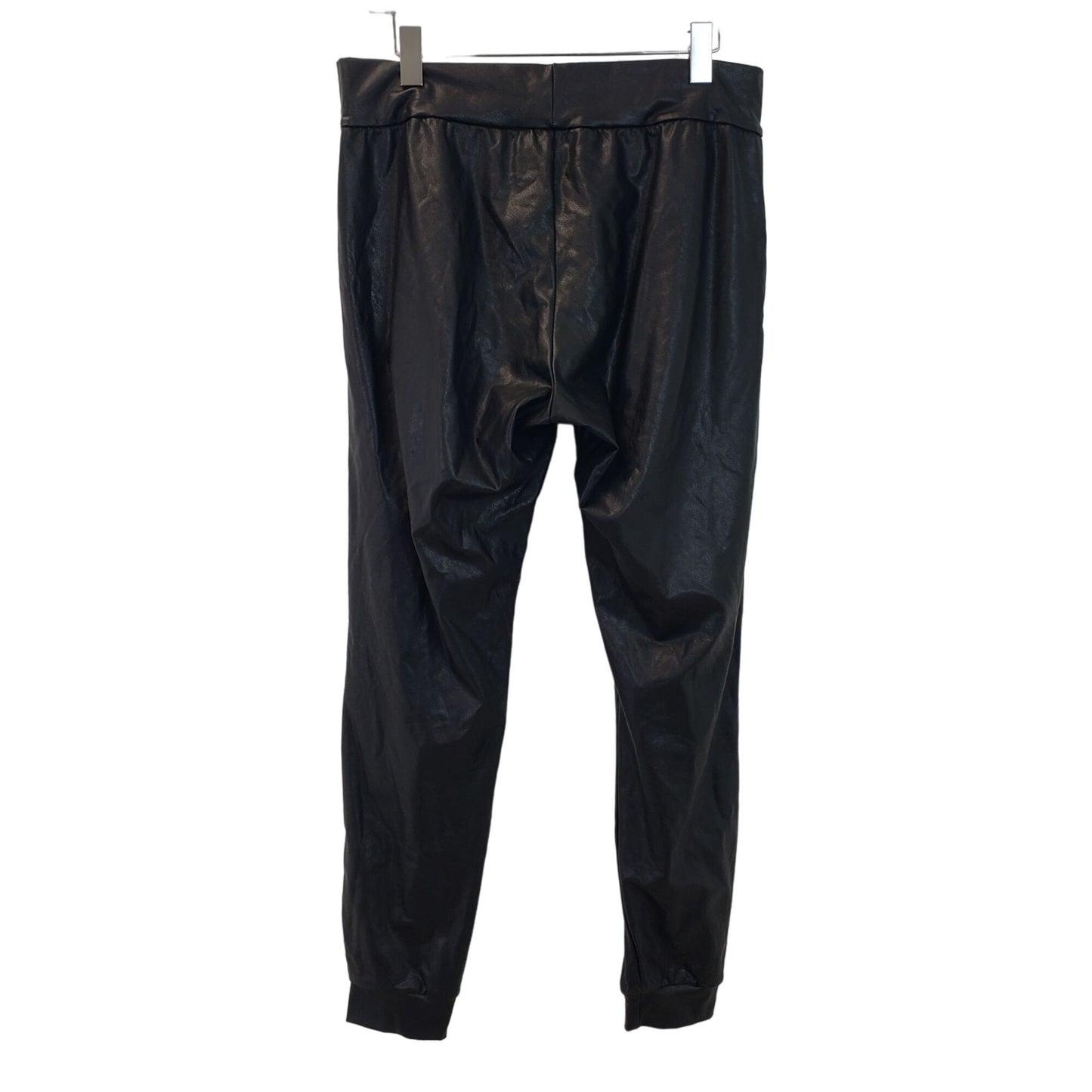 Commando Vegan Leather Jogger Pants Size Large