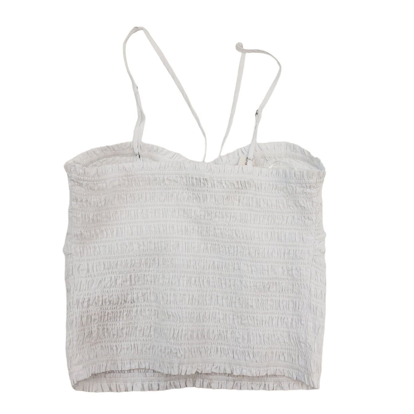 NWT Madewell Lexi Crinkle Poplin Smocked Cami Top Size XS