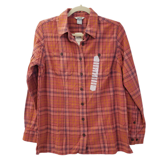 NWT Duluth Trading Company Free Swingin' Flannel Shirt Size Small