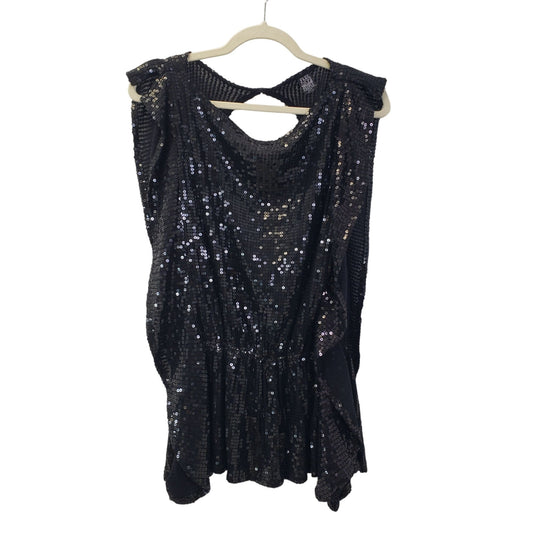 Free People Sequin Embellished Tunic Top Size XS