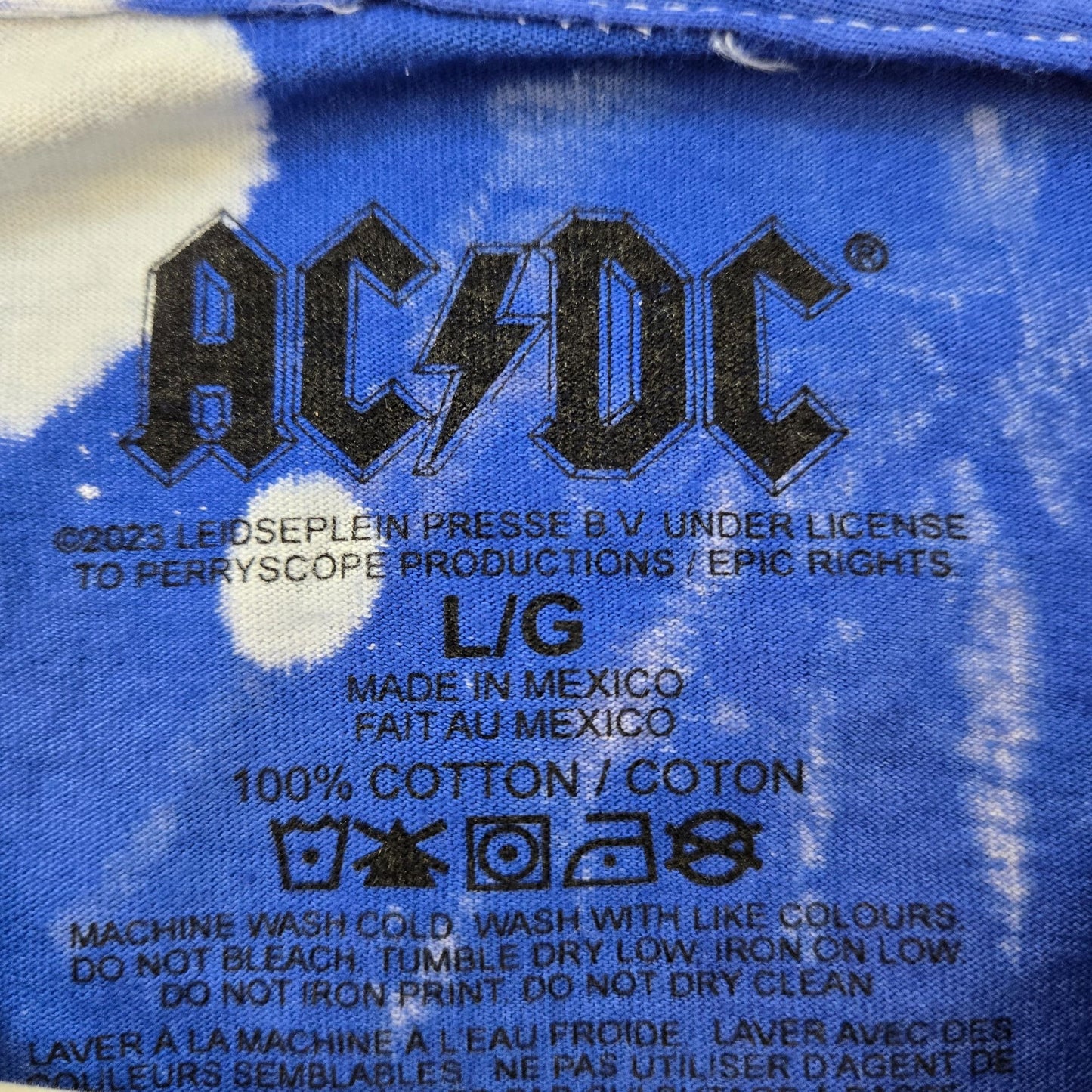 NWOT AC/DC Money Talks Graphic Licensed Band Tee Size Large