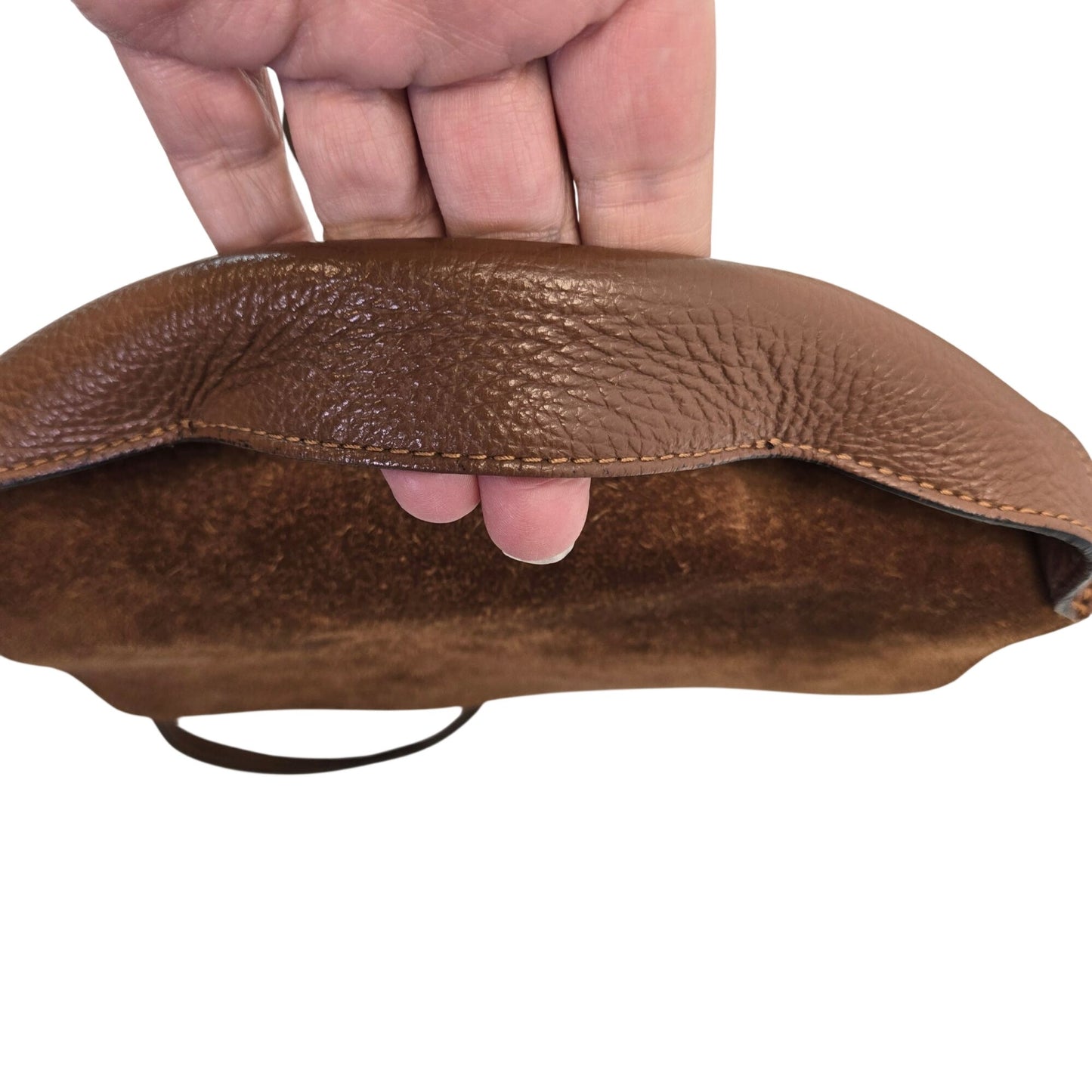 Persaman New York Pebble Leather & Suede Convertible Crossbody Handbag