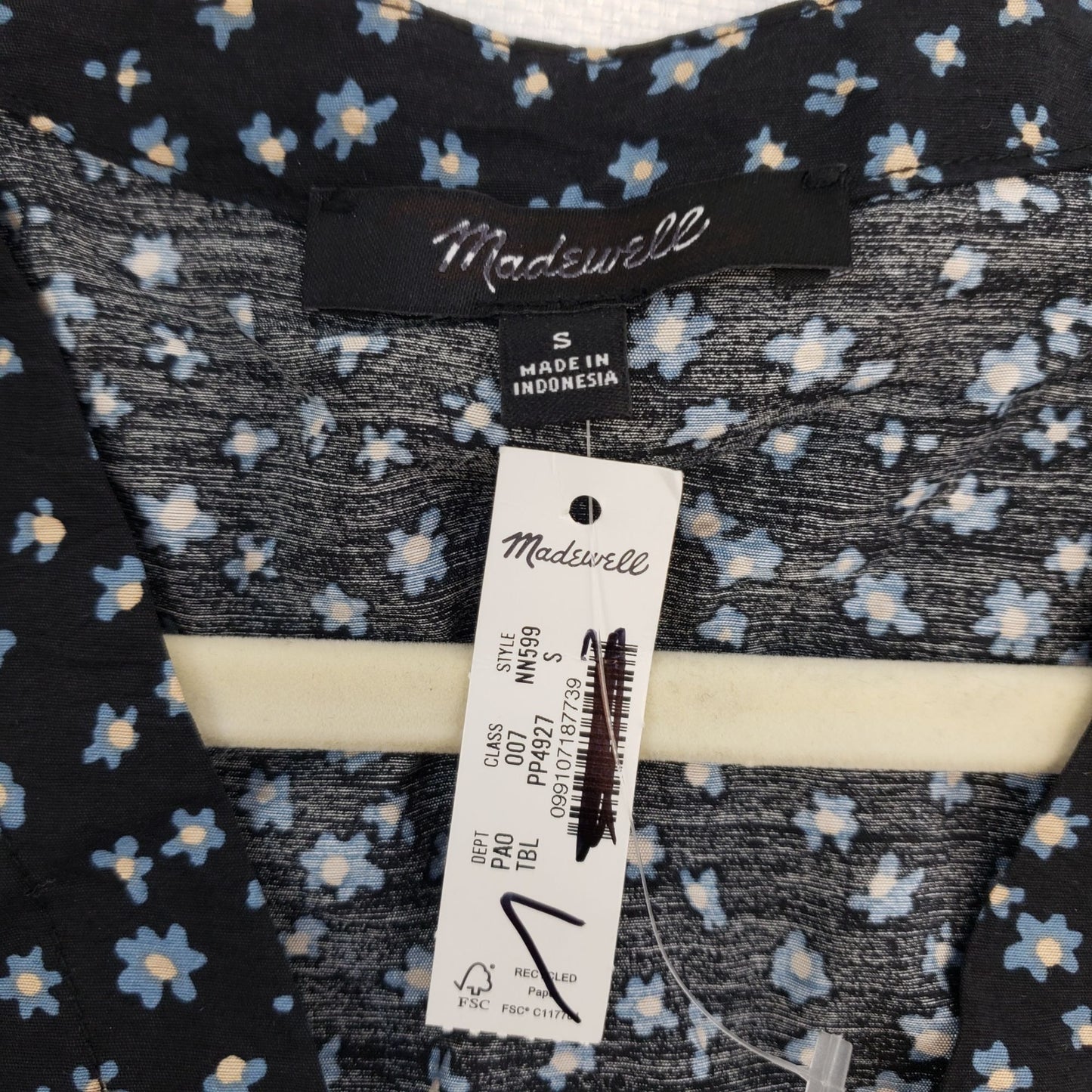 NWT Madewell Rosalind Floral Button Down Top Size Small