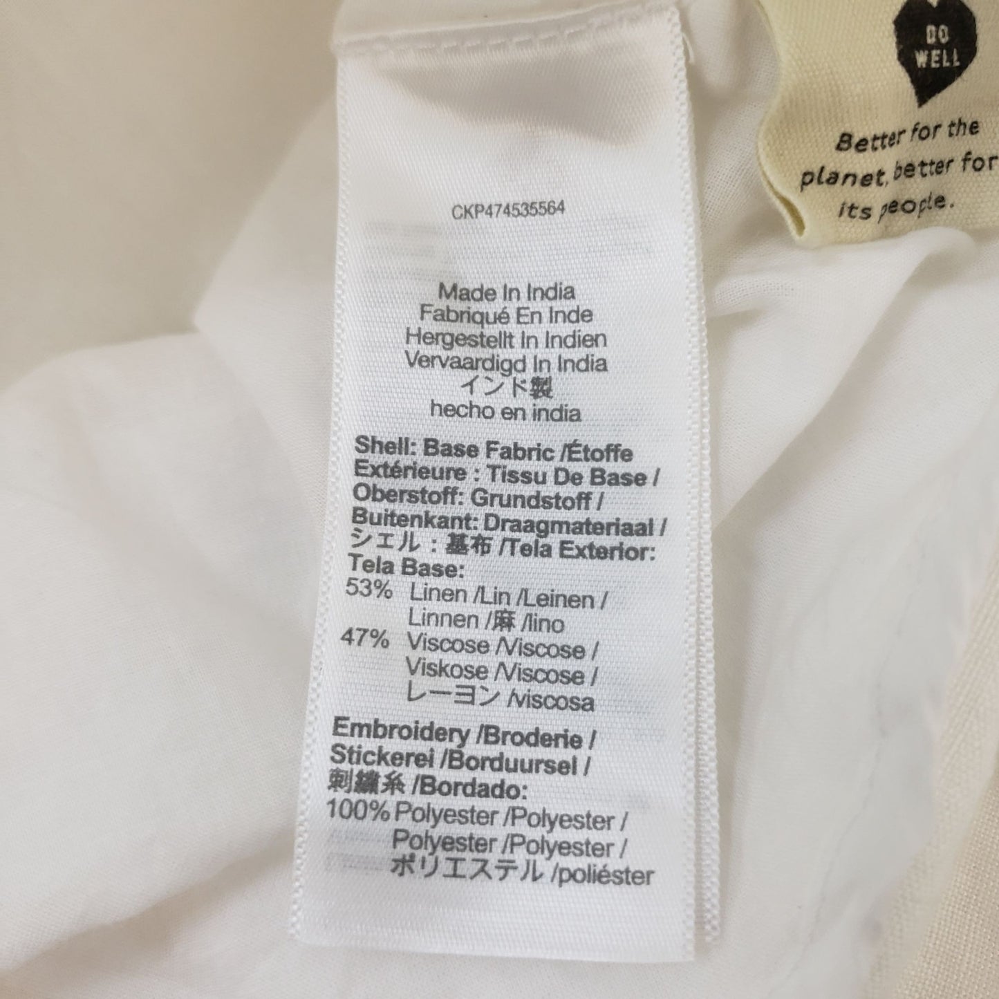 NWT Madewell Linen Blend Tie Back Cami Midi Dress Size 2
