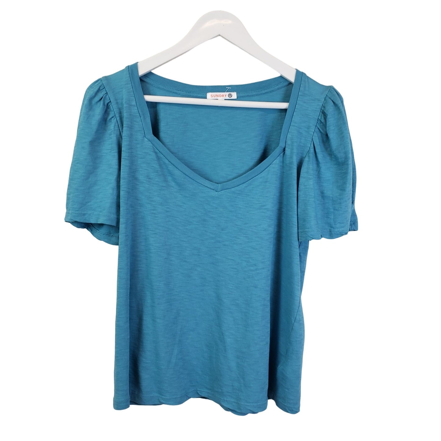 Sundry Puff Sleeve Slub T-Shirt Size Sundry 1/Small