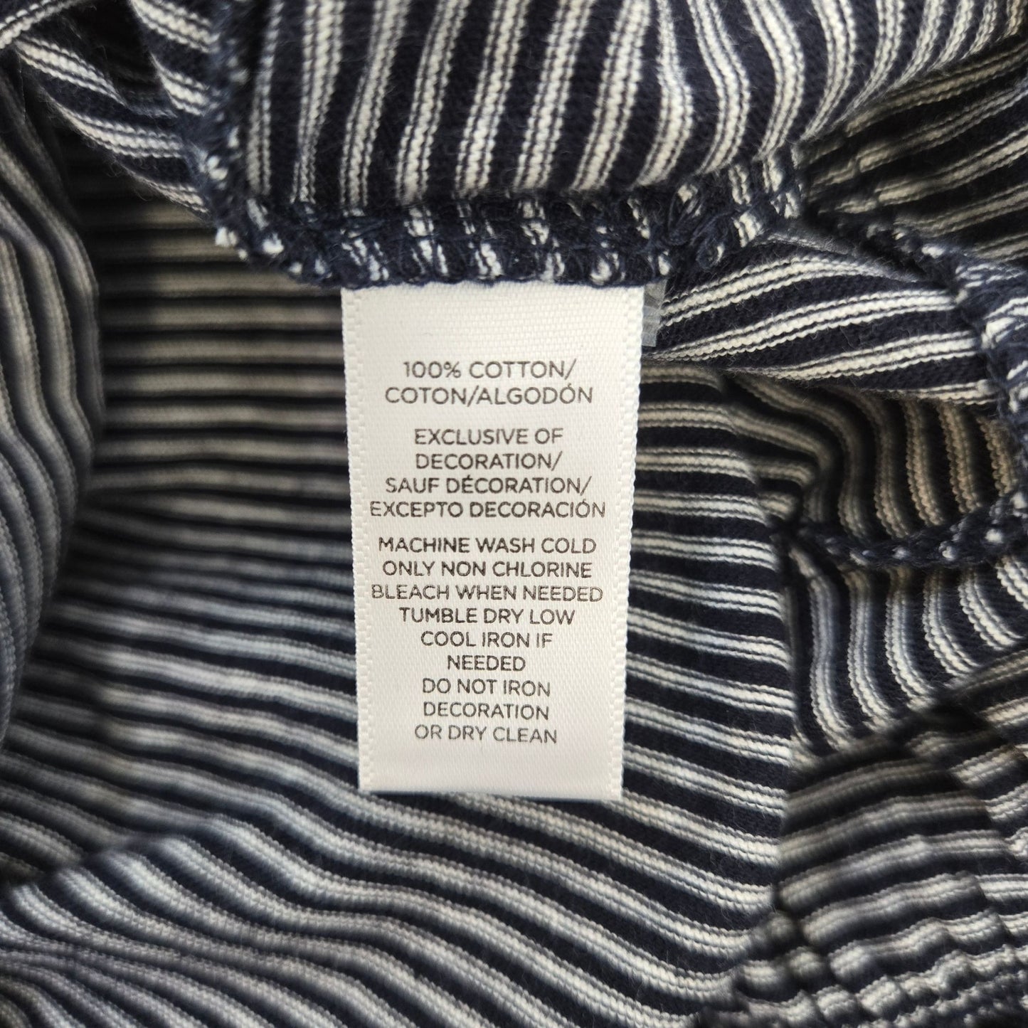 NWT Loft Striped and Floral Embroidered Bell Sleeve Boho Top Size Medium