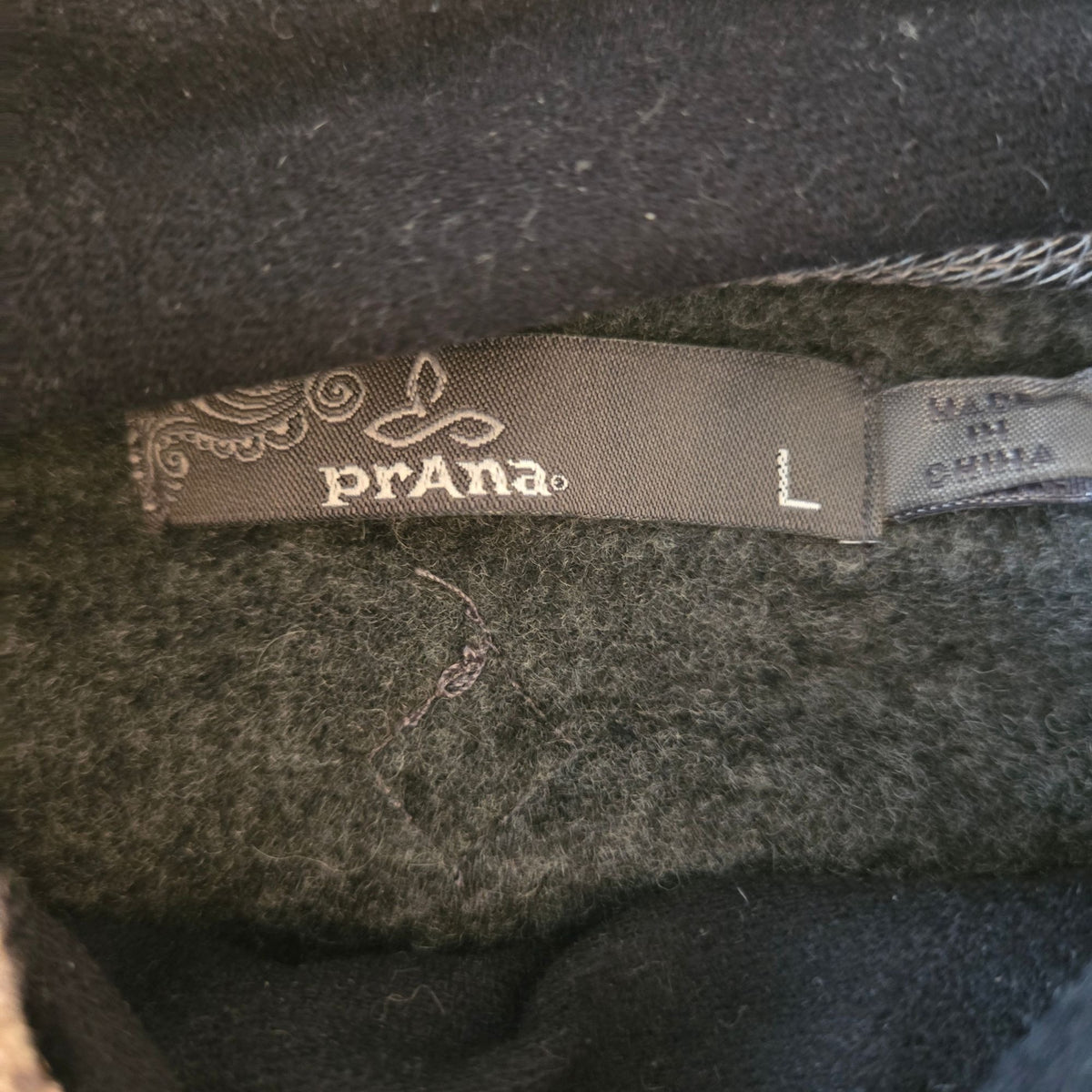 Prana Wool Blend Cowlneck Tie Sweater Size Large