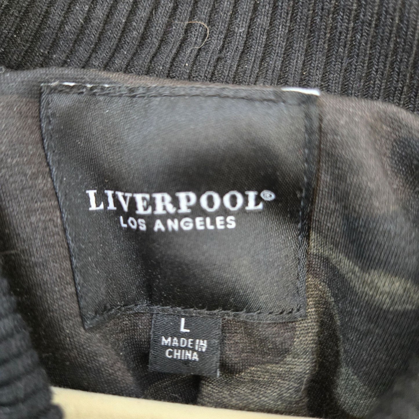 Liverpool Los Angeles Camouflage Full Zip Bomber Jacket Size Large