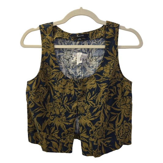 NWT Madewell 100% Linen Tropical Print Ali Tank Top Size 00