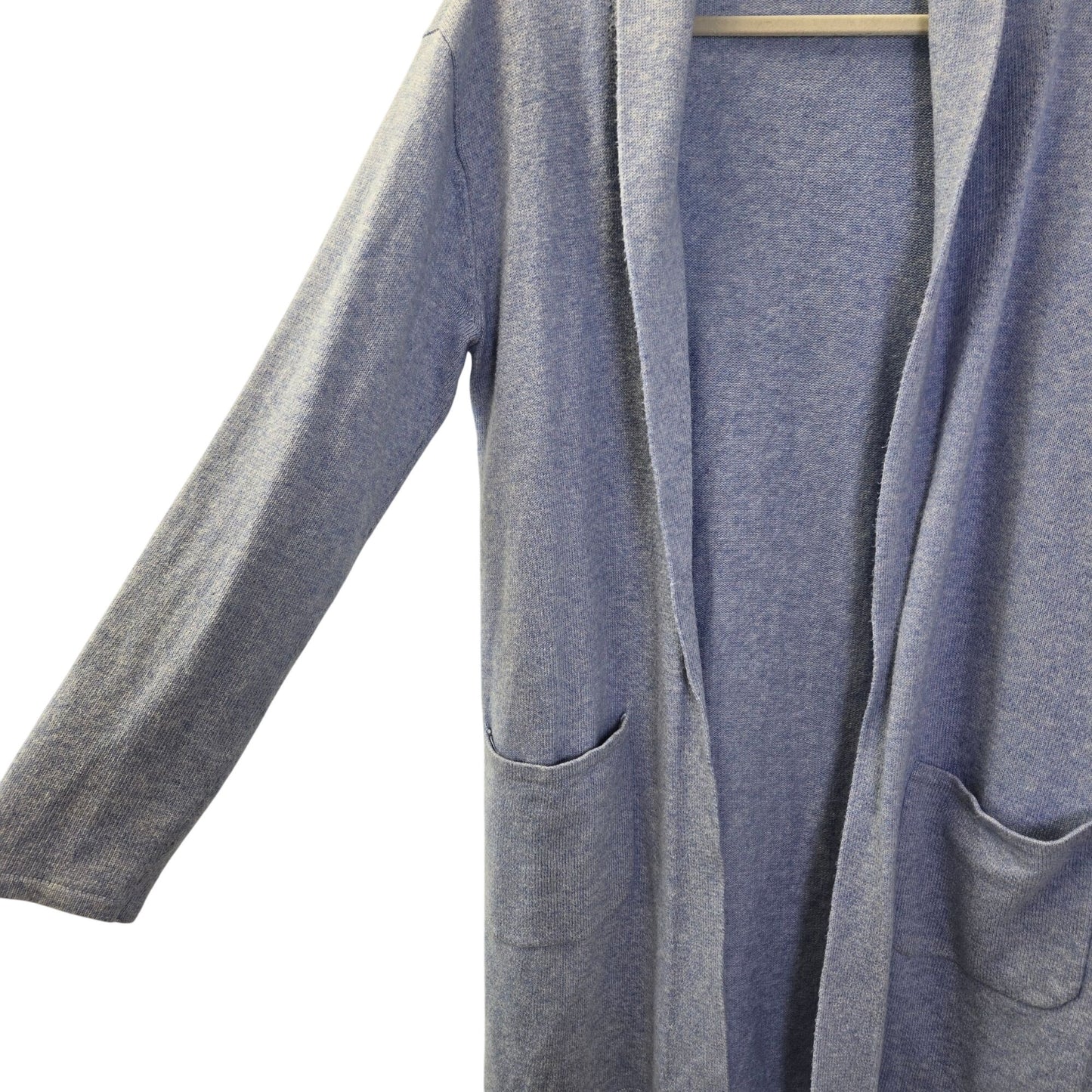 Talbots Cotton Blend Longline Open Cardigan Sweater Size Medium