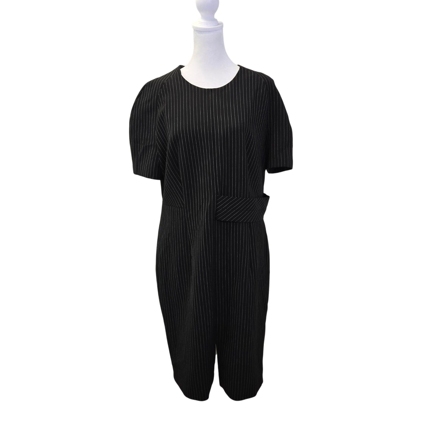 BOSS Hugo Boss Dedori Pinstripe Ponte Sheath Dress Size 12