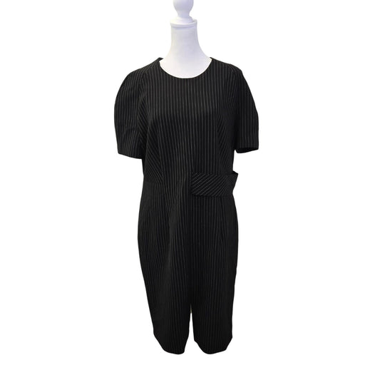 BOSS Hugo Boss Dedori Pinstripe Ponte Sheath Dress Size 12