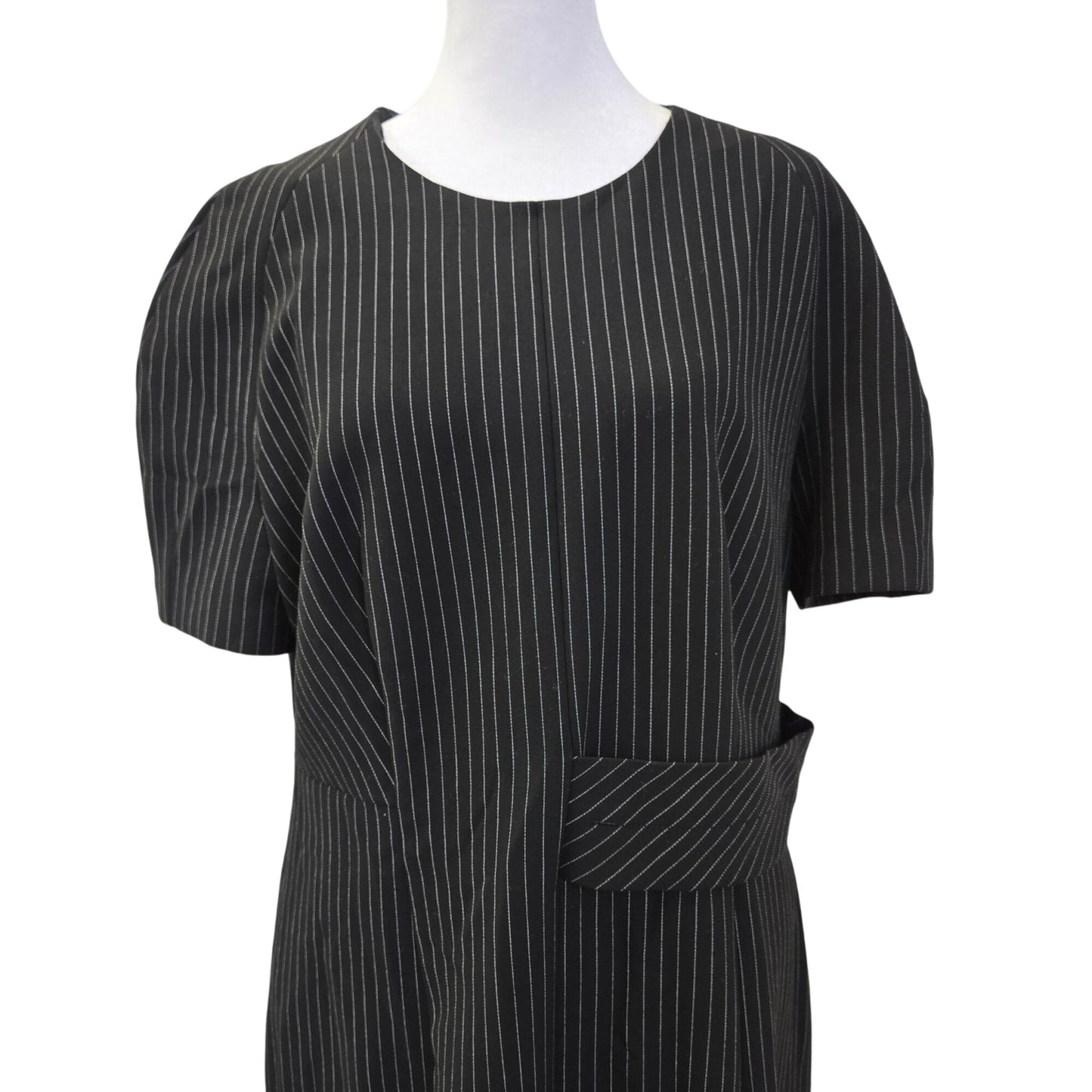 BOSS Hugo Boss Dedori Pinstripe Ponte Sheath Dress Size 12