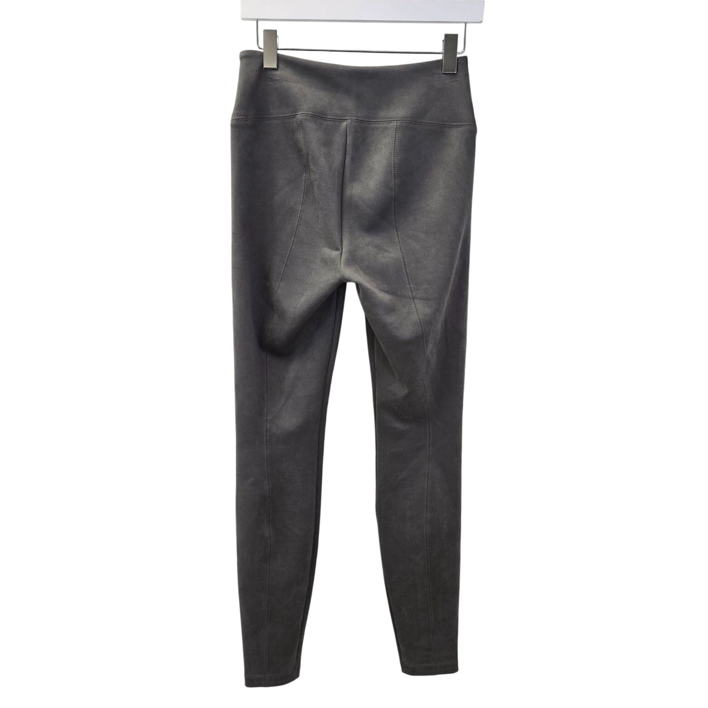 White House Black Market Runway Faux Suede Chain Link Detail Leggings Size 6 Long