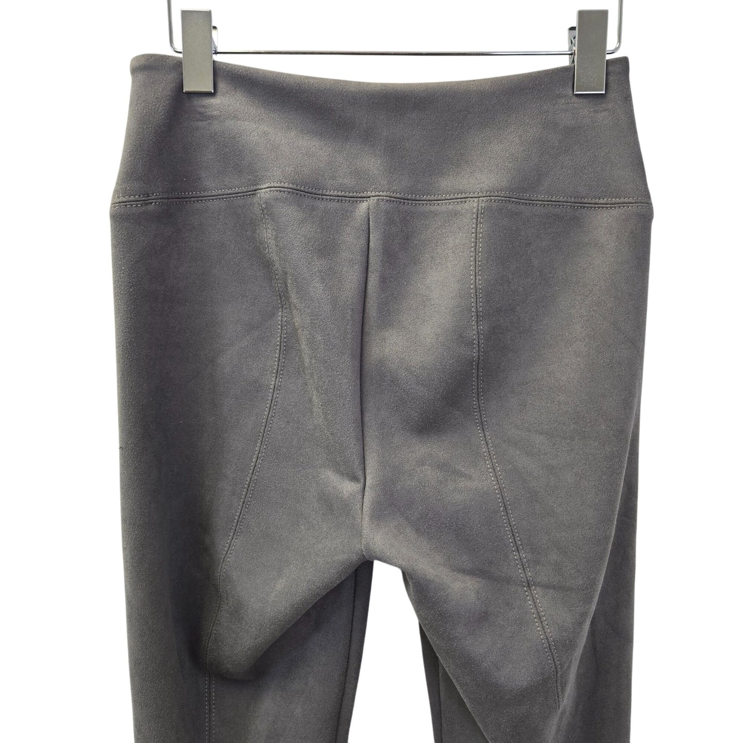 White House Black Market Runway Faux Suede Chain Link Detail Leggings Size 6 Long