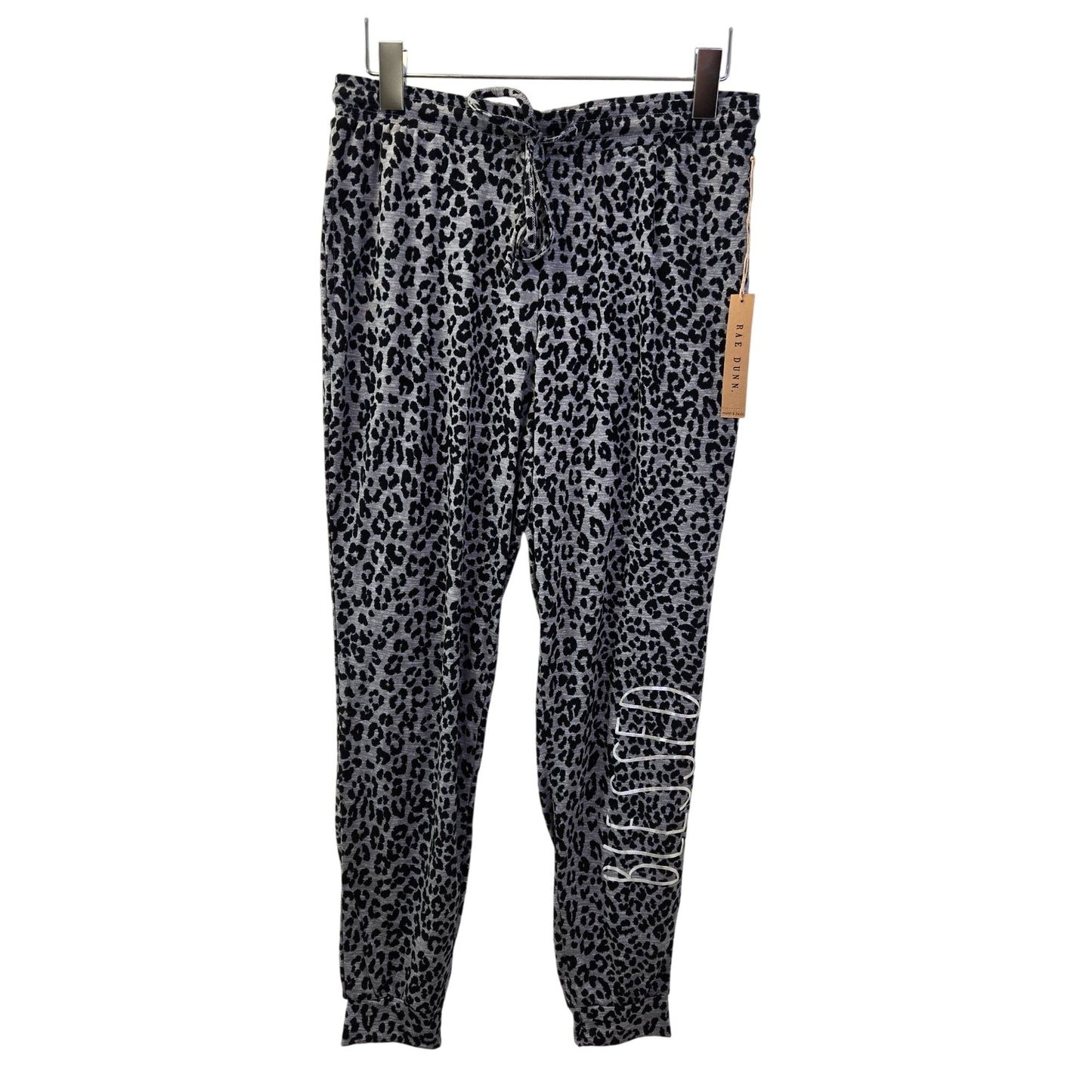 NWT Rae Dunn On Seam Pocket Jogger Lounge Pants "Blessed" Size Small