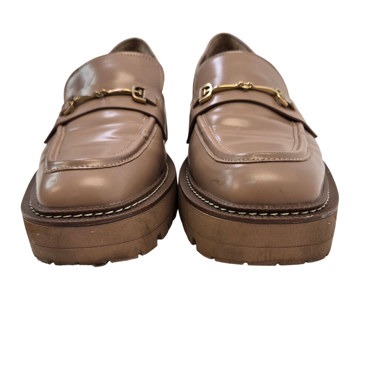 Sam Edelman Laurs Patent Leather Lug Sole Loafer Shoes Size 11M