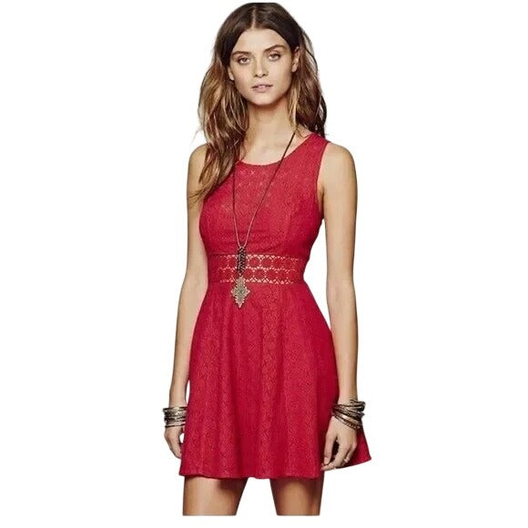 Free People Daisy Fit & Flare Mini Dress Size 2