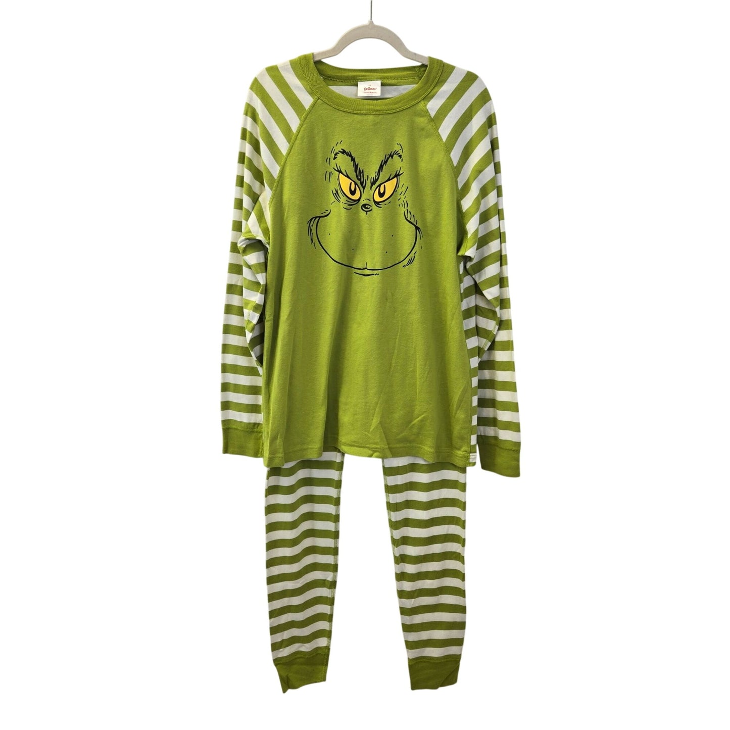 Hanna Andersson Adult Dr. Seuss Grinch Long John Pajama Set Size XL/XXL