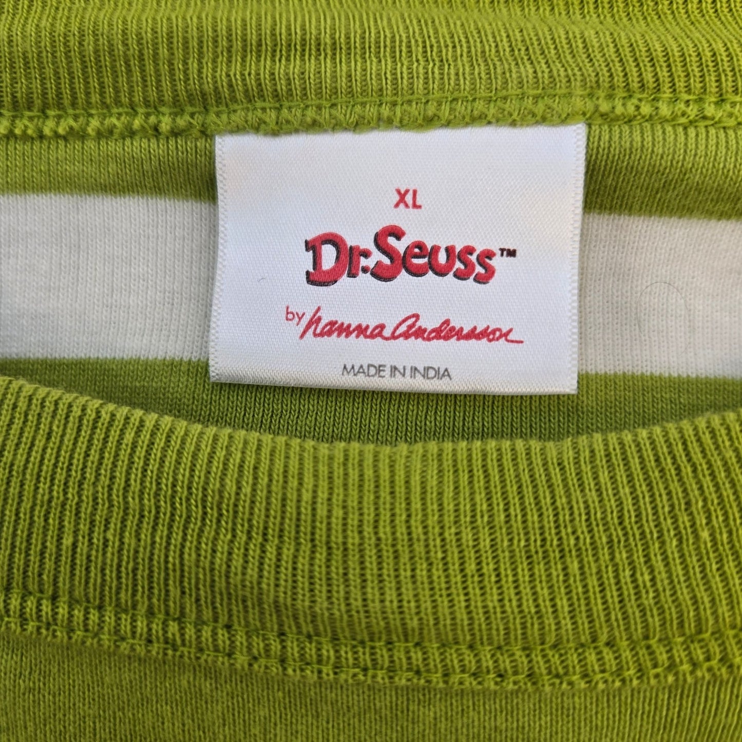 Hanna Andersson Adult Dr. Seuss Grinch Long John Pajama Set Size XL/XXL