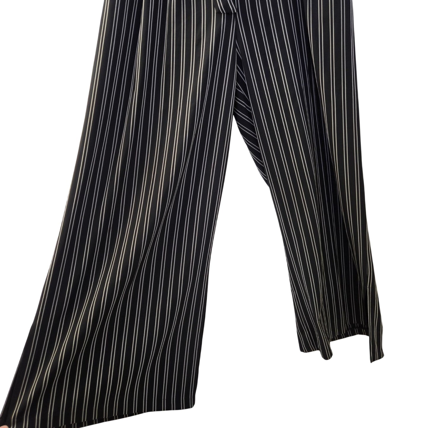 Adrianna Papell High Rise Striped Wide Leg Belted Pants Size 22W