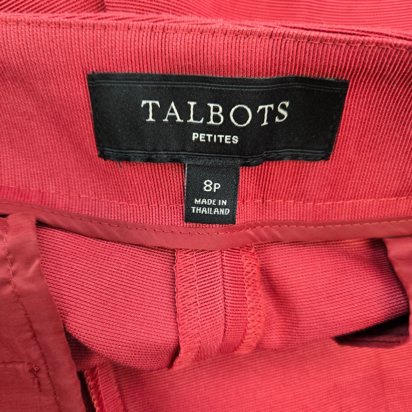 Talbots Petites Curvy Silk Blend Ankle Pants Size 8 Petite