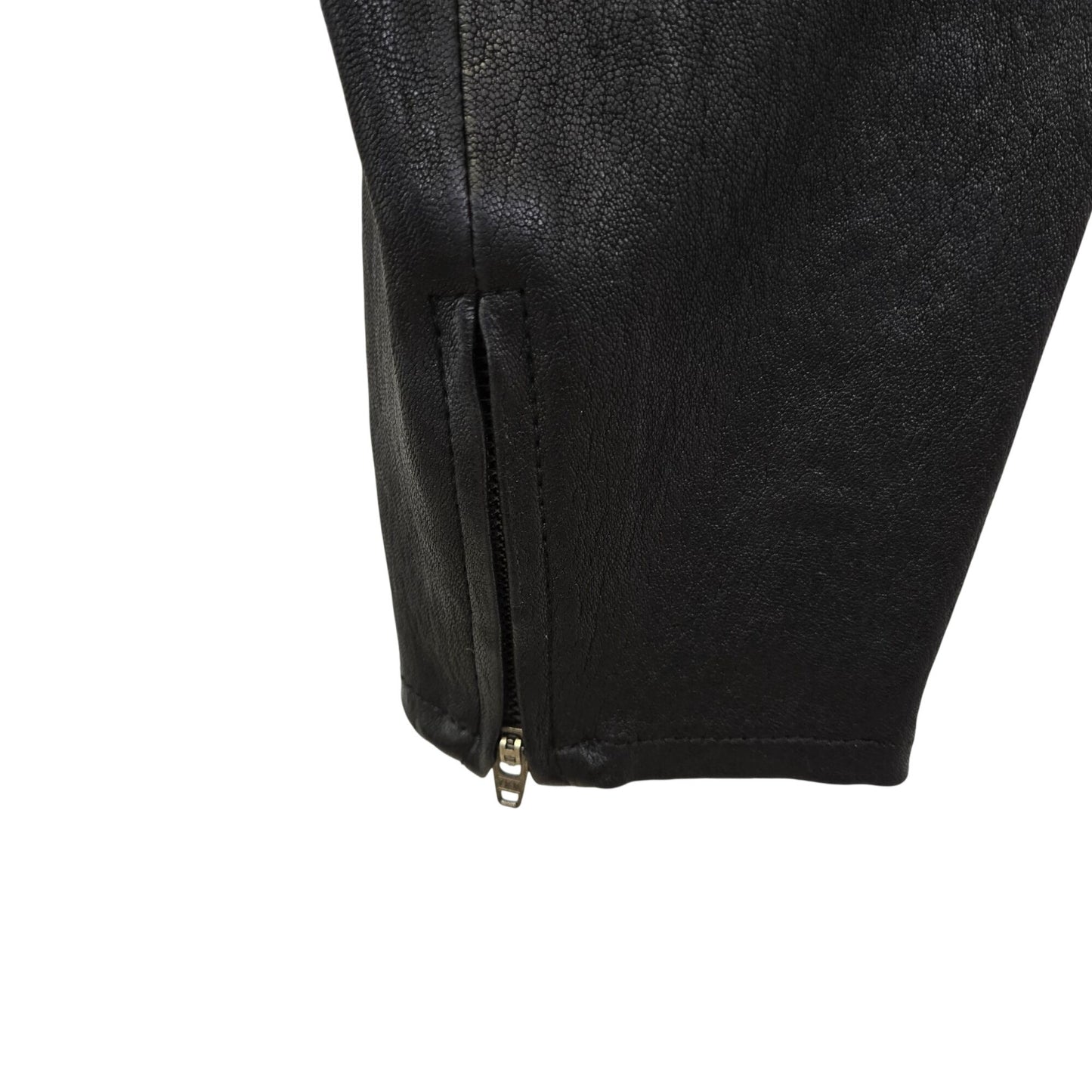 J Brand 100% Lamb Leather Skinny Zip Ankle Pants Size 26