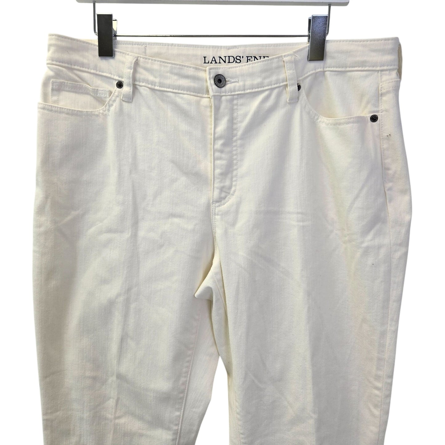 Lands' End Mid-Rise Straight Jeans Size 14