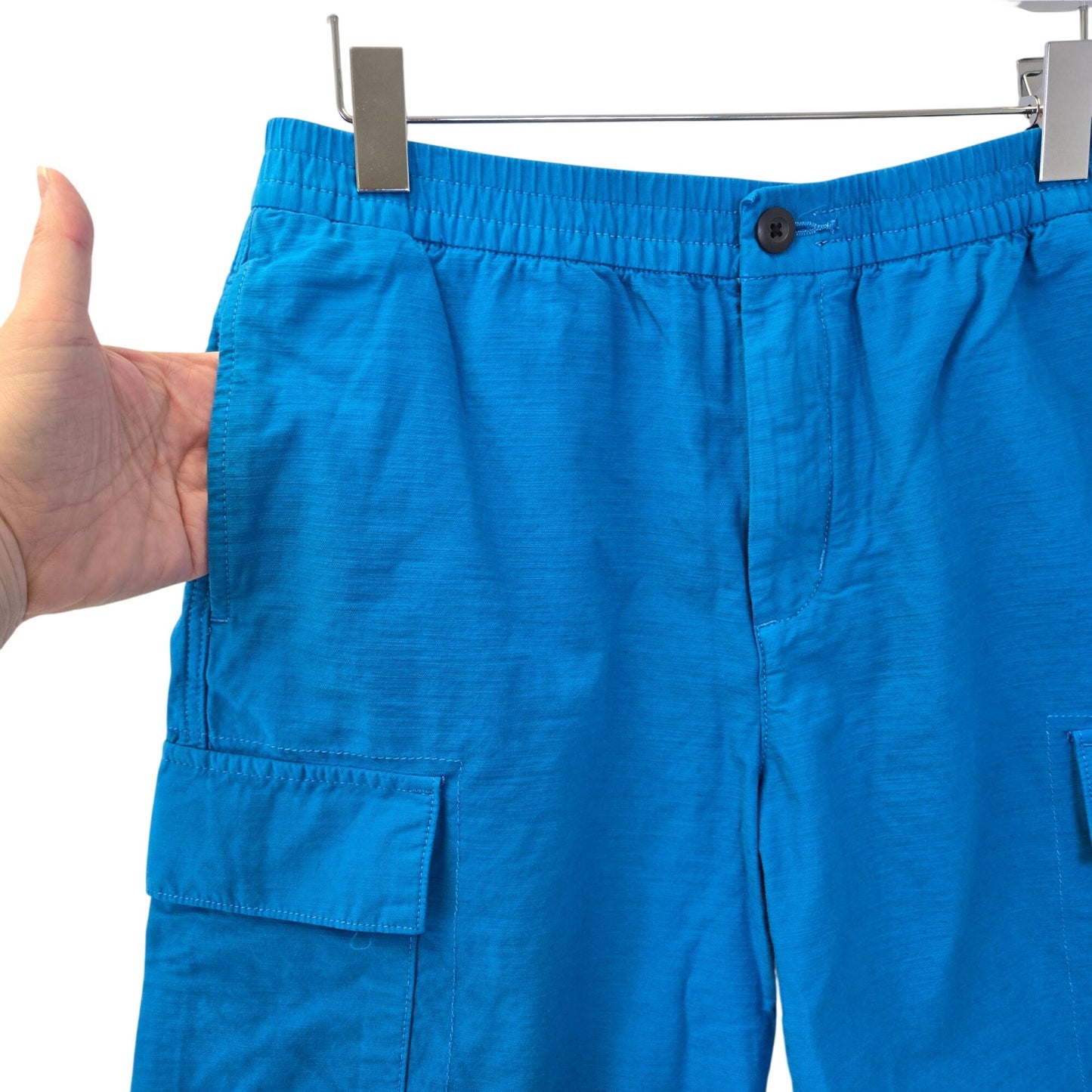NWT Everlane Men’s Linen Blend Elastic Waist Cargo Short Size Medium