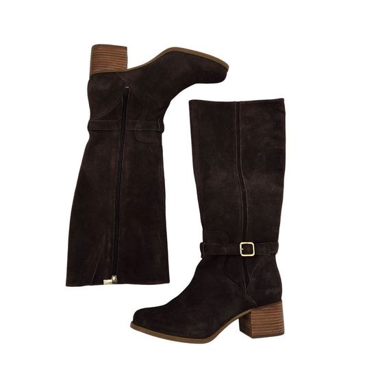 Koolaburra by UGG Madeley Suede Leather Calf High Heeled Boots Size 10