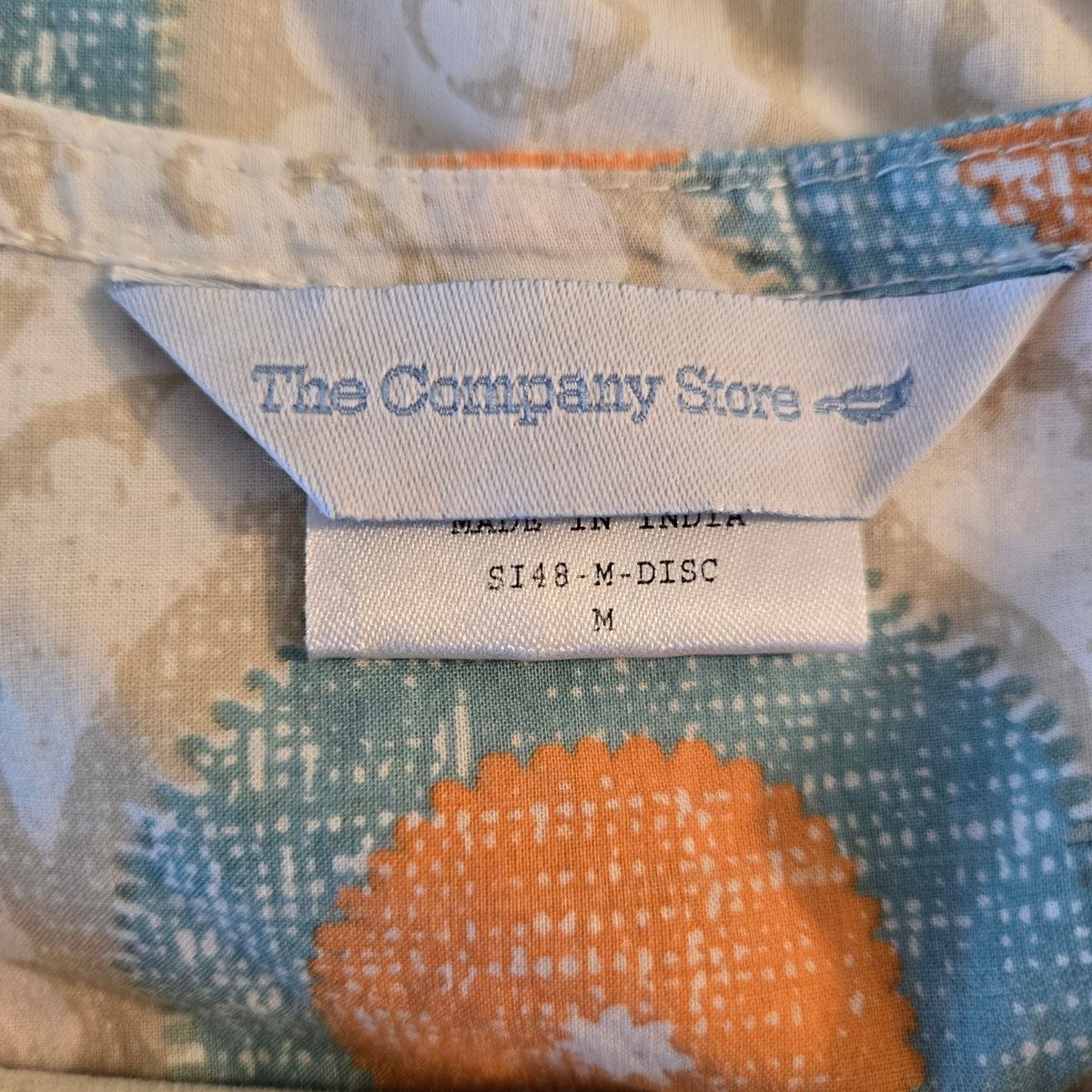 The Company Store 100% Cotton Long Sleeve Maxi Dress Size Medium