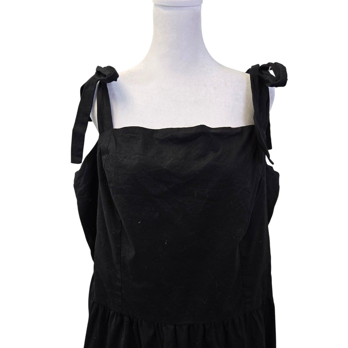 City Chic Corrine Cotton Square Neck Tiered Boho Midi Dress Size XL