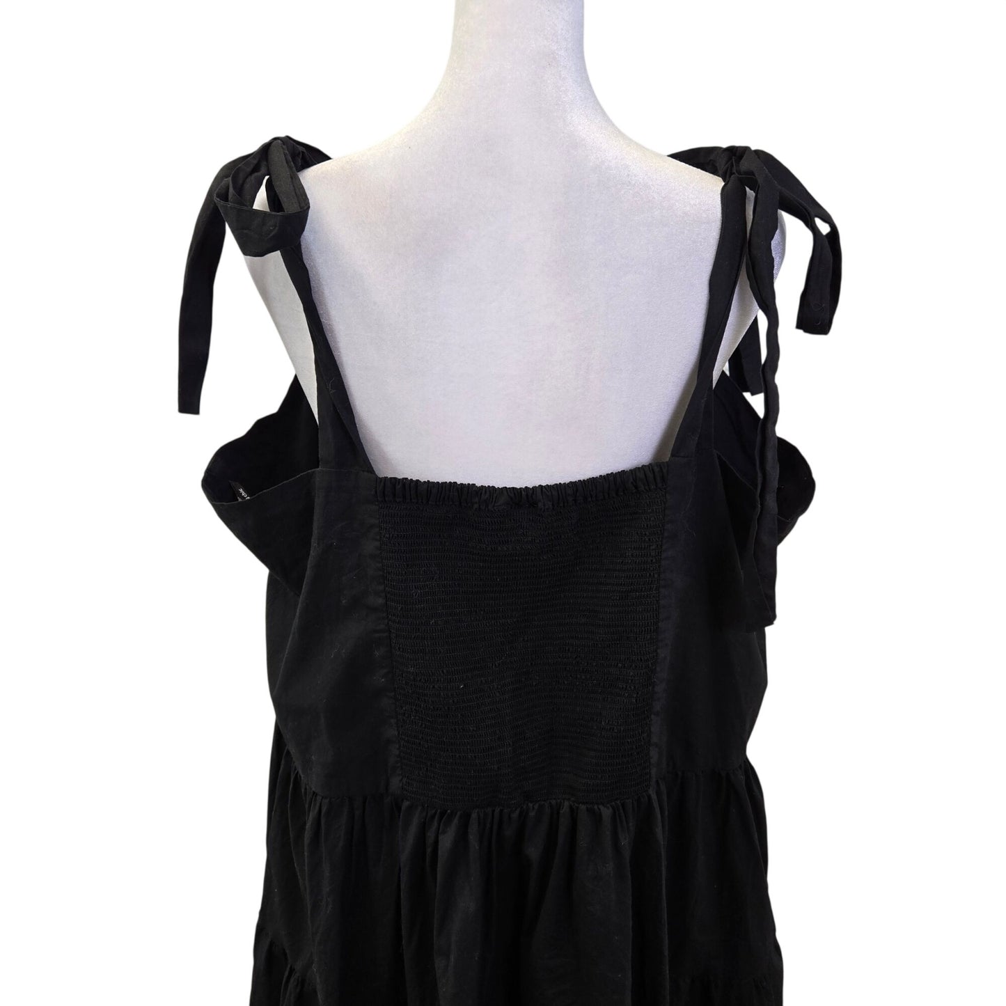 City Chic Corrine Cotton Square Neck Tiered Boho Midi Dress Size XL
