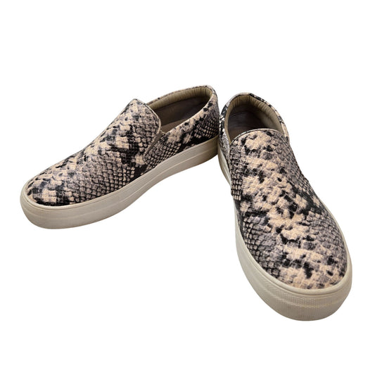 Steve Madden Gills Vegan Leather Snake Print Loafer Shoes Size 8