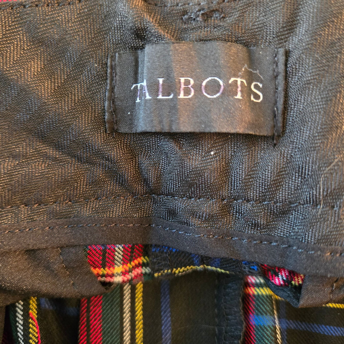 Talbots Tartan Plaid Wool Blend Hampshire Ankle Pant Size 12
