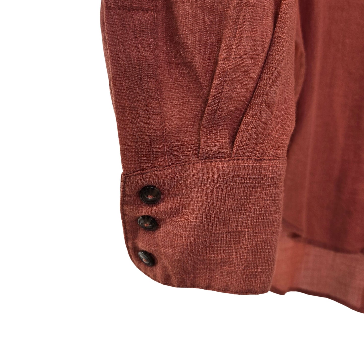 Free People Rayon Blend Button Down Hi-Low Hem Shirt Size XS