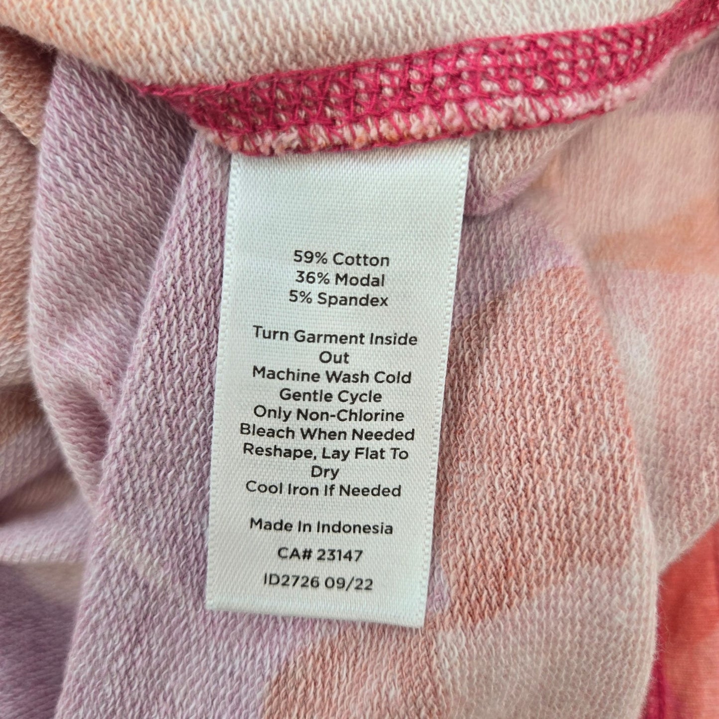 T by Talbots Classic French Terry Half-Zip Pullover Size Medium