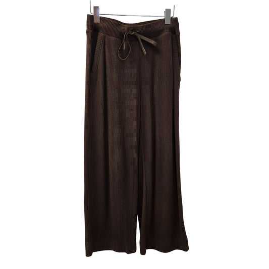 Haven Well Within Ribbed Relaxed Wide Leg Viscose Loungewear Pants Size Small