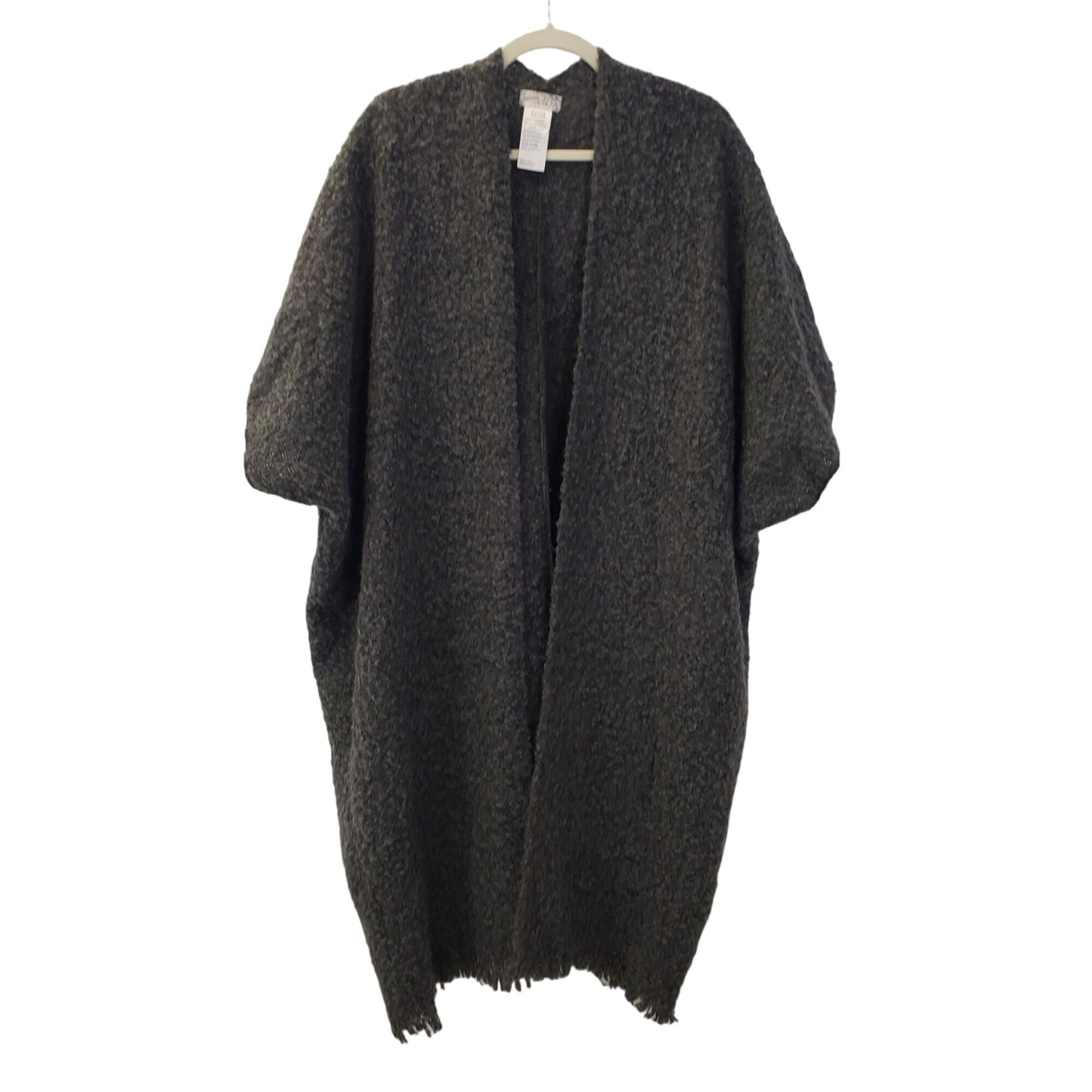 Free People Wool Blend Weekend Boucle Kimono Cardigan Sweater