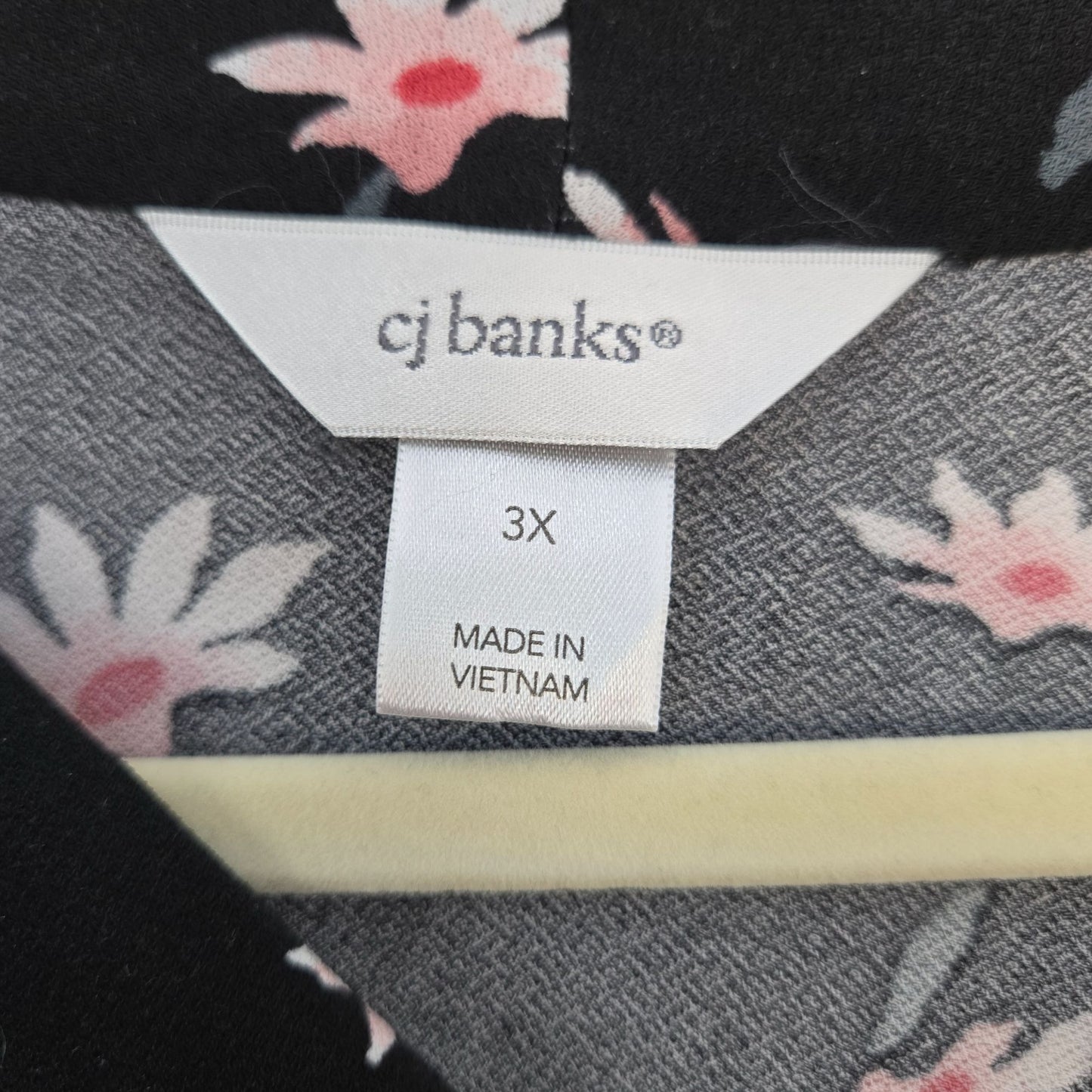 CJ Banks Floral Popover Boho Top Size 3XL