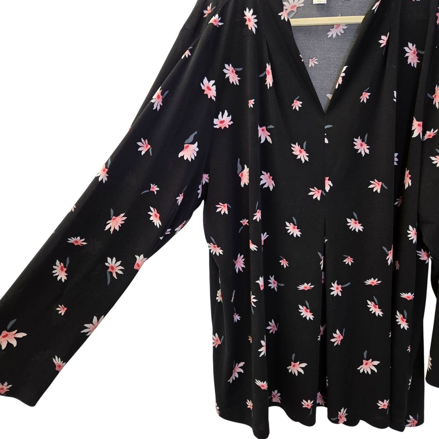 CJ Banks Floral Popover Boho Top Size 3XL