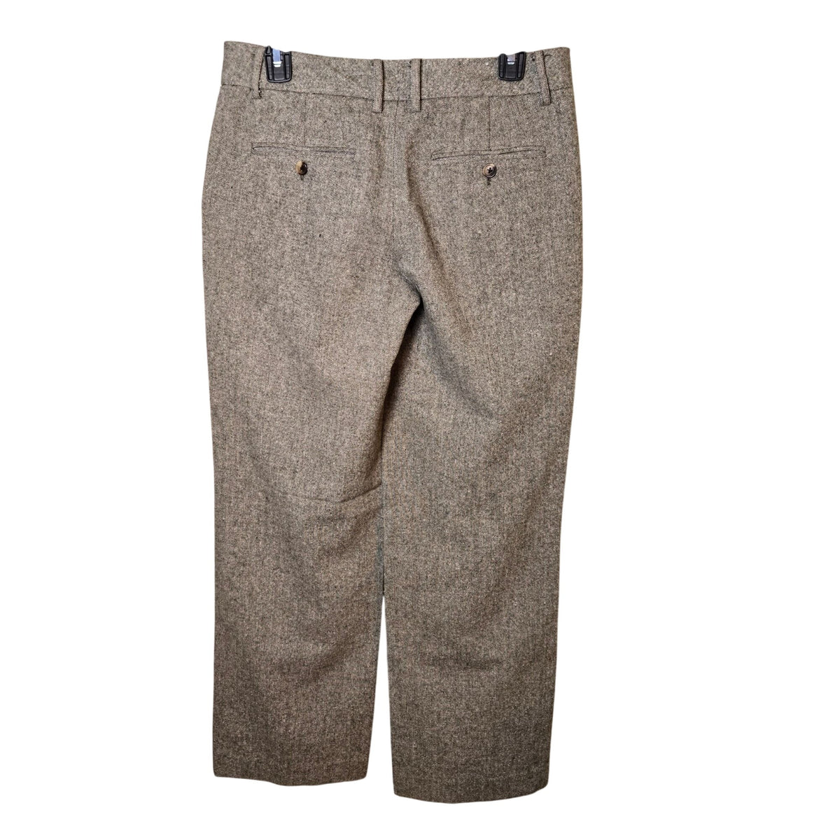 Isaac Mizrahi Wool Blend Wide Leg Tweed Trouser Pants Size 4