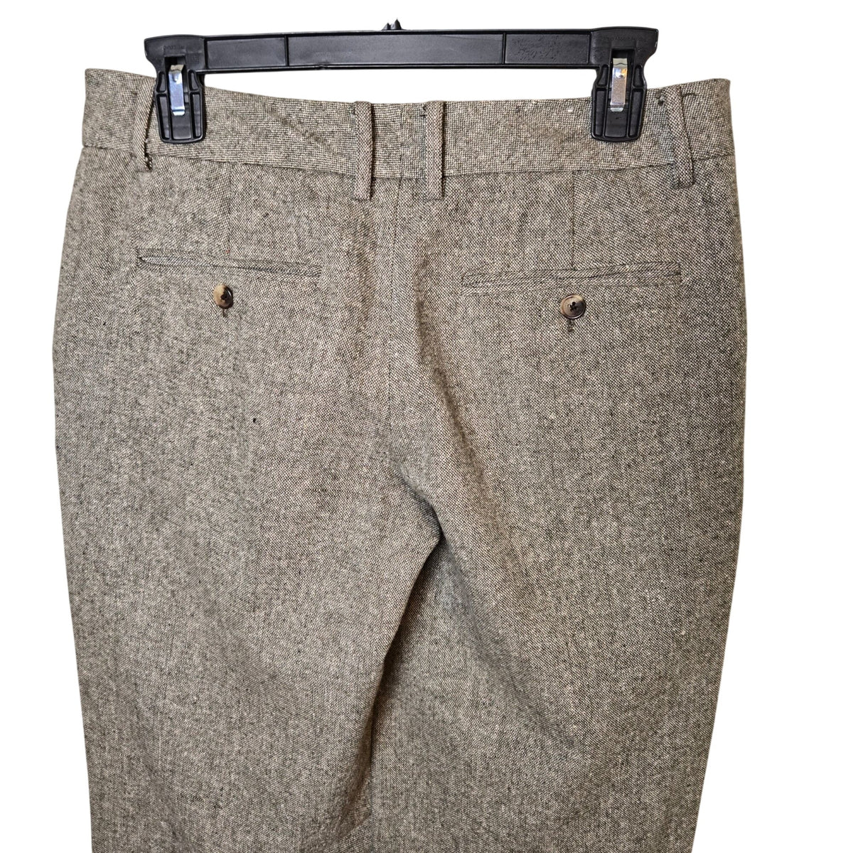 Isaac Mizrahi Wool Blend Wide Leg Tweed Trouser Pants Size 4
