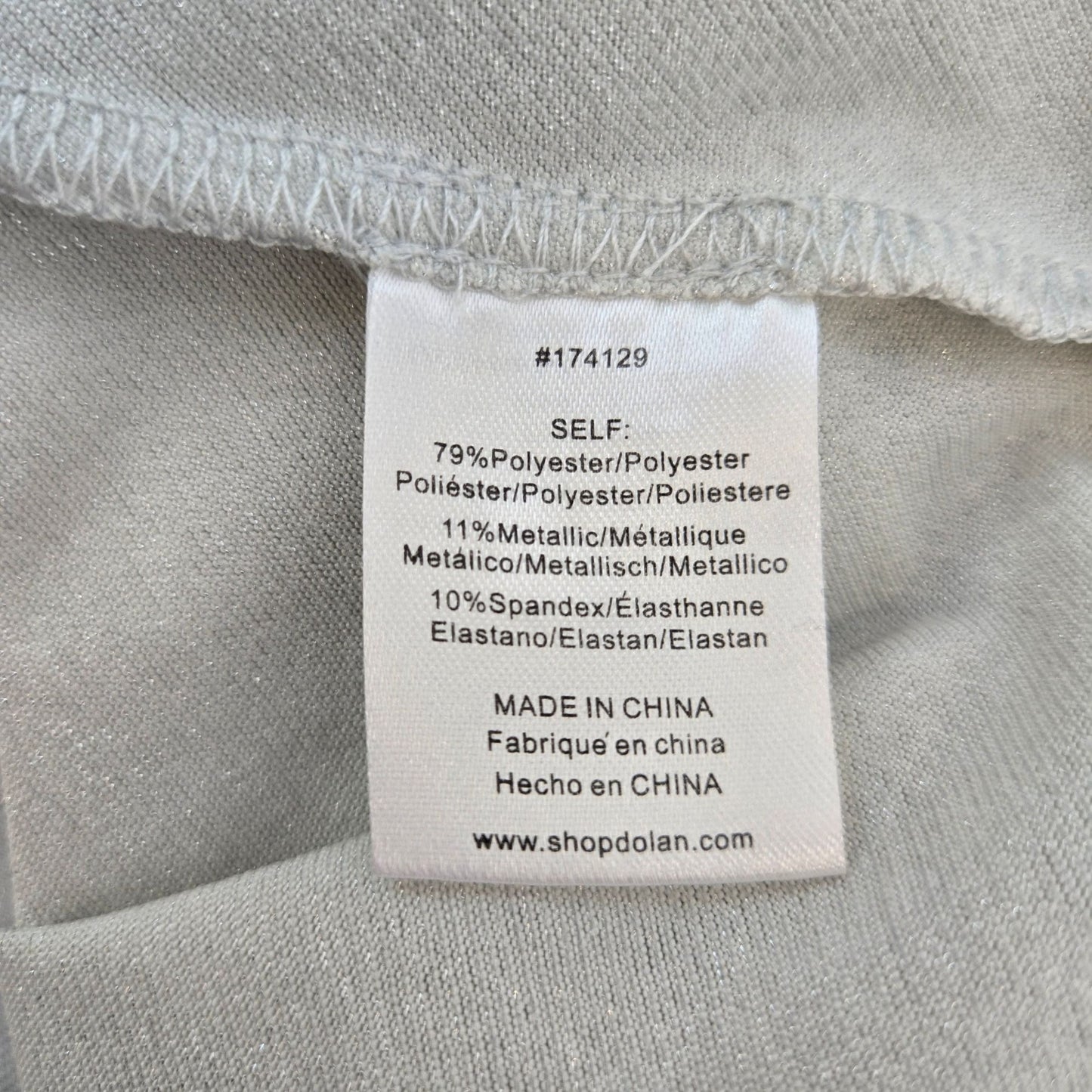 NWT Anthropologie DOLAN Silver Shimmer Side Ruched Sleeveless Top Size XS