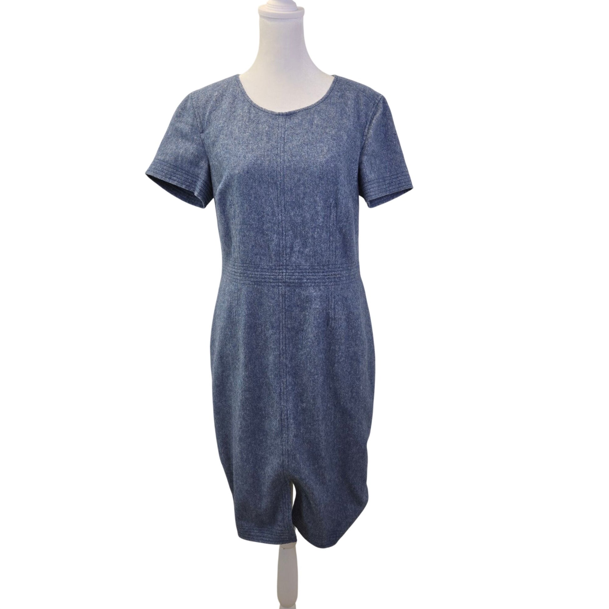 Banana Republic Wool Blend Baby Blue Shift Dress Size 6 –