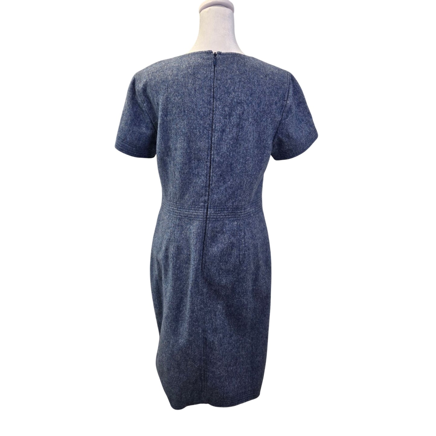 Banana Republic Wool Blend Baby Blue Shift Dress Size 6
