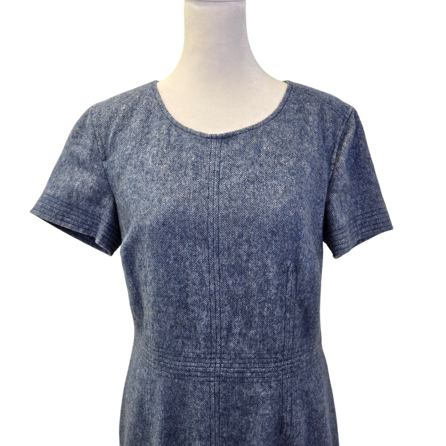Banana Republic Wool Blend Baby Blue Shift Dress Size 6